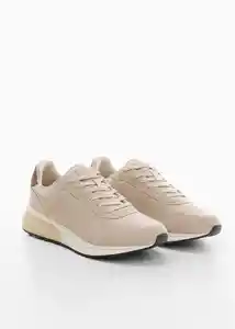 Zapatos Deportiva Rule Beige Talla 42 Hombre Mango