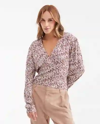 Blusa Mini Flowers Blouse Rojo Talla S Chevignon