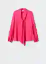 Blusa Tulipa-A Fucsia Talla S Mujer Mango