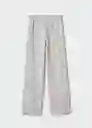 Pantalón Suavet Gris Medio Vigoré Talla 20 Mango Teen Girl Mango