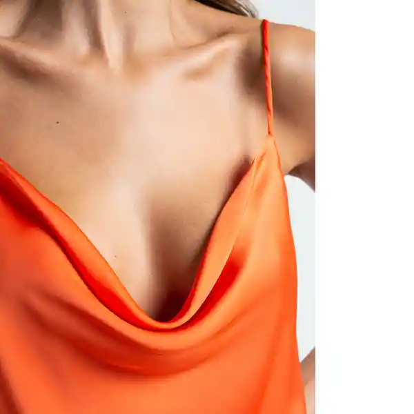 Camisa Naim Mujer Naranja Lirio Medio Talla L Naf Naf