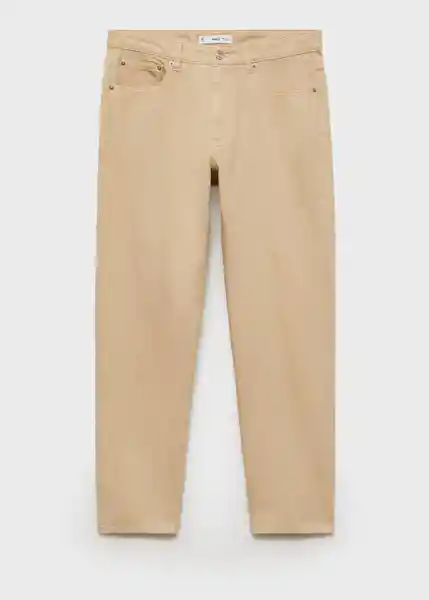 Jean Bob Beige Talla 44 Hombre Mango