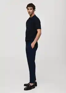 Pantalón Barna Navy Talla 40 Hombre Mango
