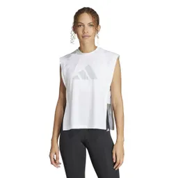 Adidas Polera Power Bl Tk Blanco Para Mujer Talla M