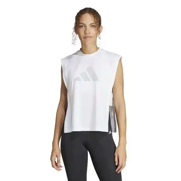 Adidas Polera Power Bl Tk Blanco Para Mujer Talla M