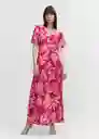 Vestido Guapa Fucsia Talla M Mujer Mango