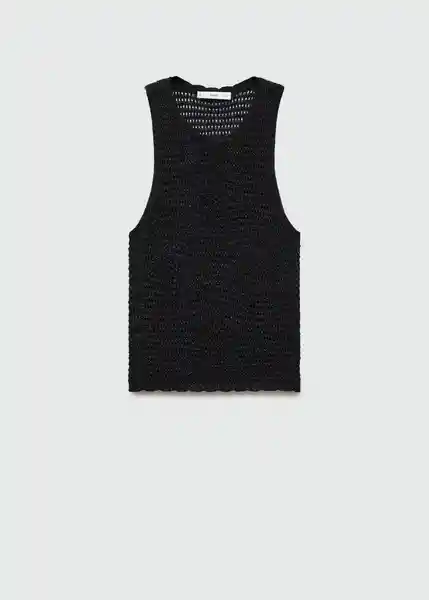 Top Osio Negro Talla XS Mujer Mango