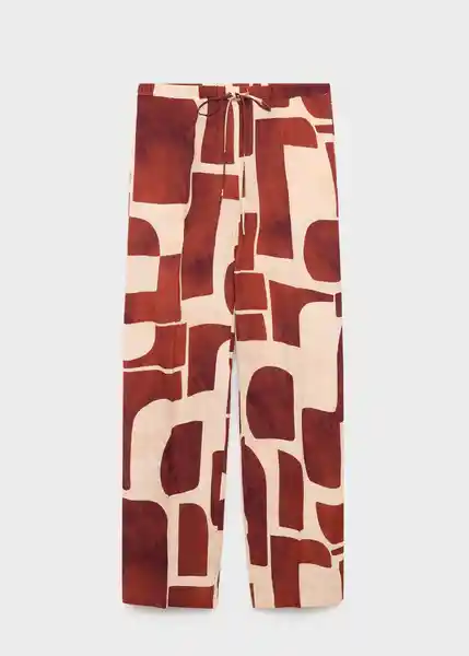 Pantalón Parisi Crudo Talla M Mujer Mango