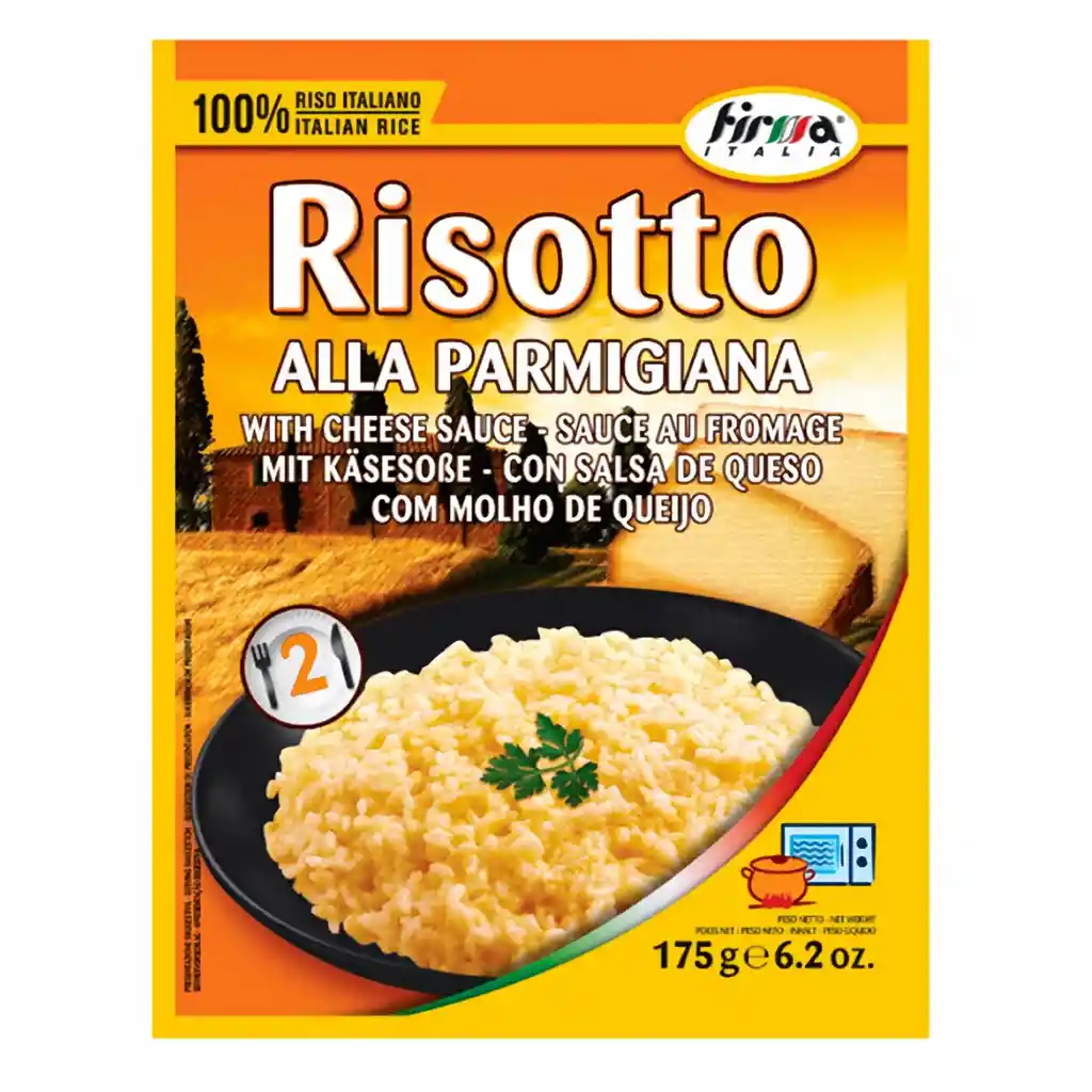 Firma Italia Risotto Con Salsa de Queso Parmesano