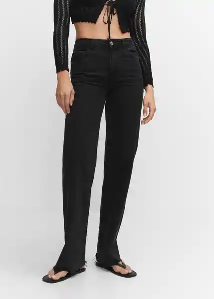 Pantalón Jean Danila Tejano Negro Talla 54 Mujer Mango