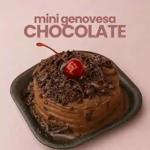 Mini genovesa chocolate
