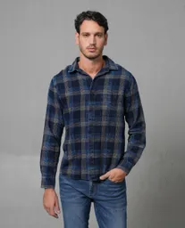 Camisa Hombre Azul Talla M 119G012_AZU194024 Rifle