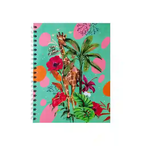 Cuaderno Cantera Mixto 160 Hojas Argollado Tapa Dura