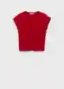 Jersey Camin Rojo Talla XS Mujer Mango