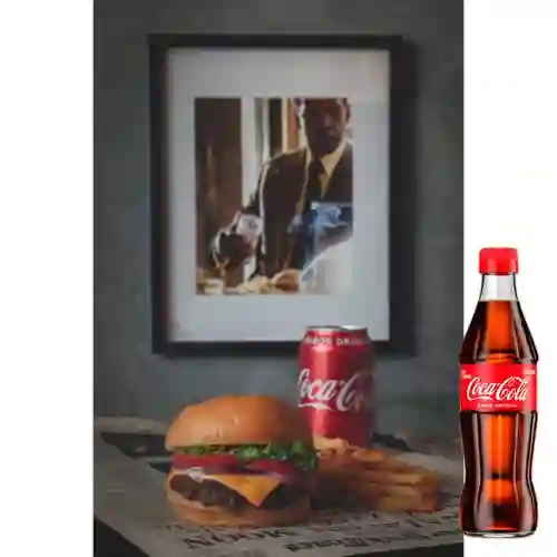Cheese Burger + Papas Francesas + CocaCola Org 300ml