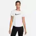 Nike Camiseta One Swsh Hbr Top Blanco Para Mujer Talla M