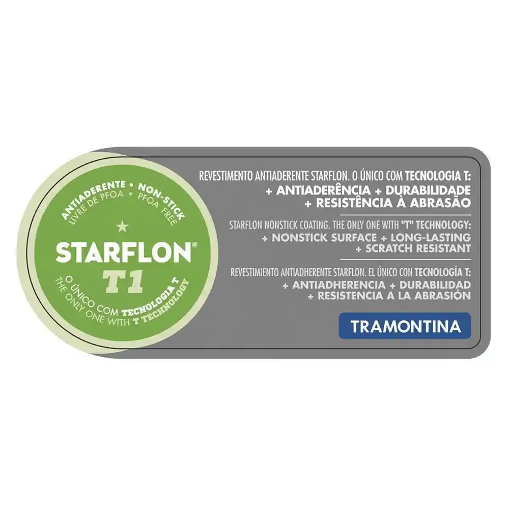 Tramontina Hervidor de Leche de Aluminio Antiadherente Negro