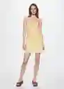 Vestido Amelia Amarillo Talla S Mujer Mango