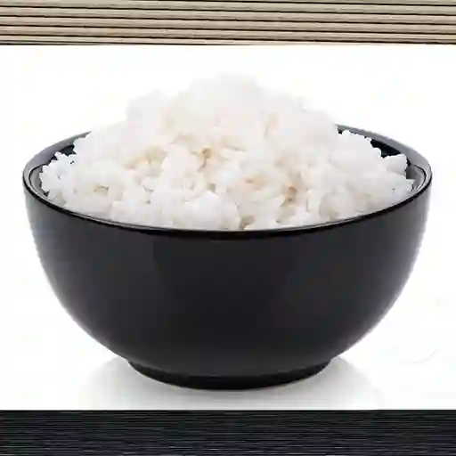 Porción de arroz blanco