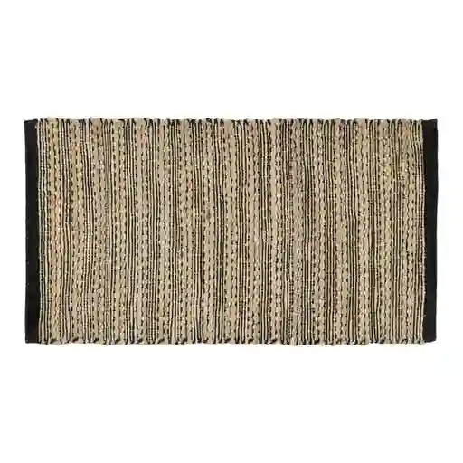 Bajada de Cama Yute Cotton Beige Negro Casaideas
