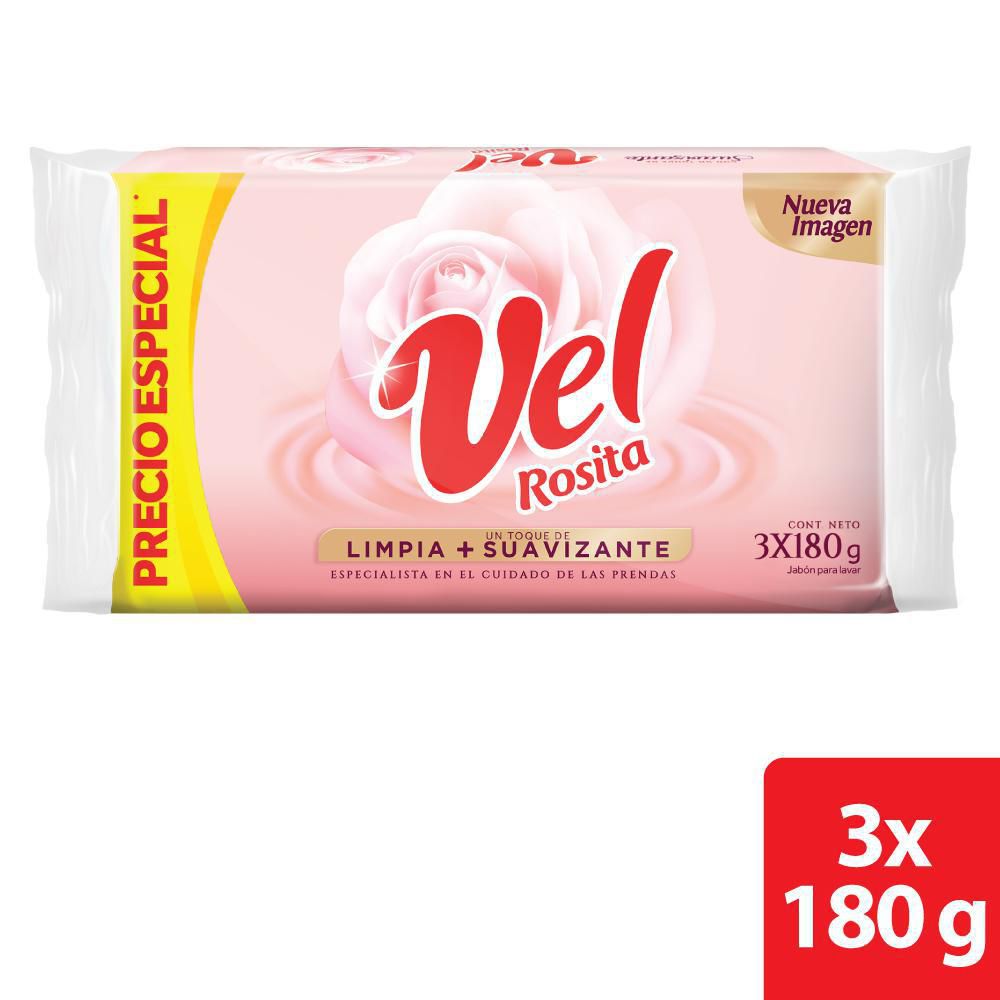 Vel Rosita Jabón de Ropa 180 g