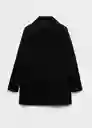 Abrigo Africa Negro Talla 25 Mujer Mango