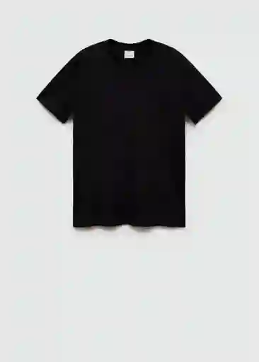 Camiseta Chelsea-i Negro Talla L Hombre Mango