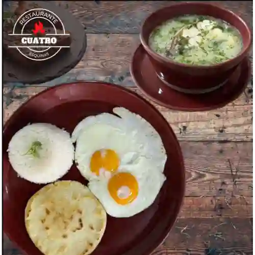 Desayuno con Caldo Pescado