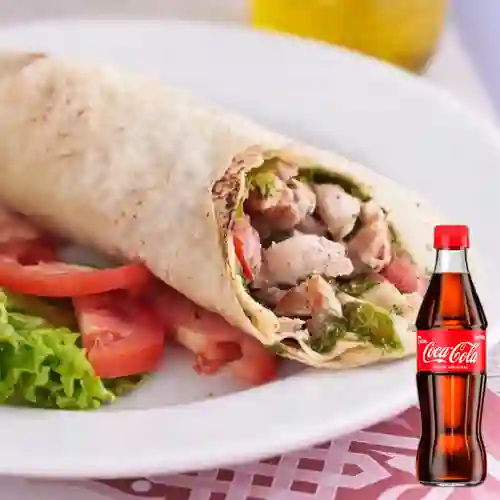Combo Shawarma Pollo + Coca-Cola Original 300ml