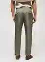 Pantalón Capri Khaki Talla 38 Hombre Mango