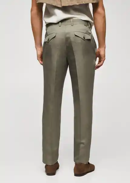 Pantalón Capri Khaki Talla 38 Hombre Mango