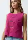 Suéter Tejido Mujer Rosa Rabano L 582G006 Naf Naf