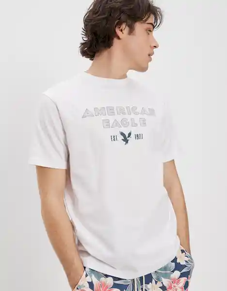 Camiseta Hombre Blanco Talla X-LARGE 400386118939 American Eagle