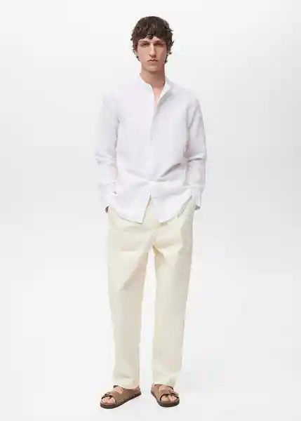 Camisa Chennai Blanco Talla XXL Hombre Mango