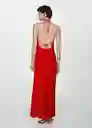 Vestido Sorani Rojo Talla XS Mujer Mango