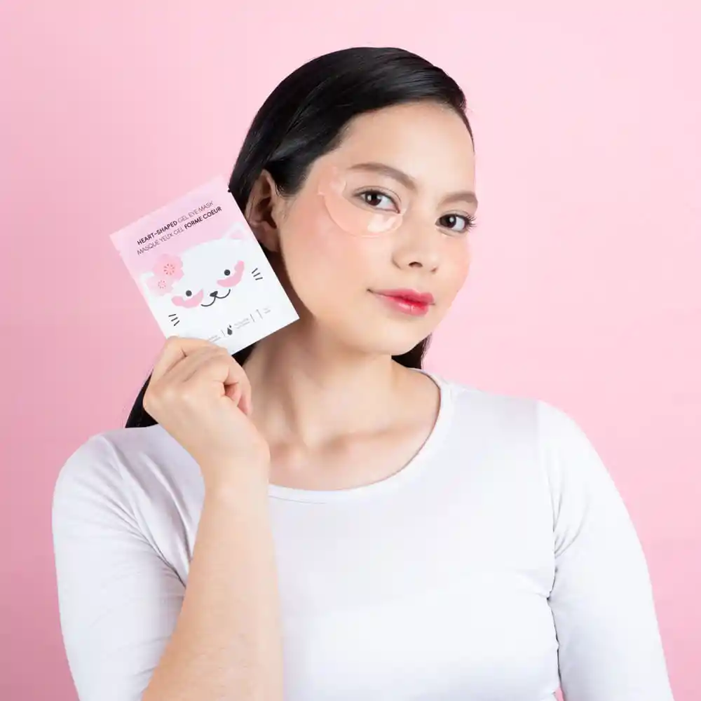 Miniso Mascarilla Para Los Ojos de Gel en Forma de Corazón