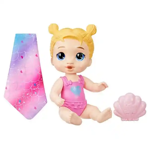 Baby Alive Muñeca Harper Hugs Chapuzón de Sirena