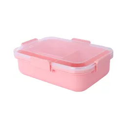 Contenedor de 3 Compartimentos Rosa 1350 mL Miniso