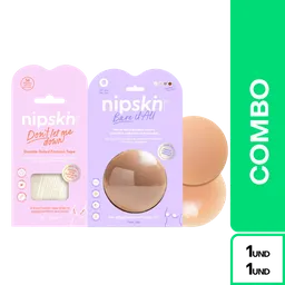 Combo Nipskin Cubre Pezones Cappuccino + Nipskin Cinta Para Ropa