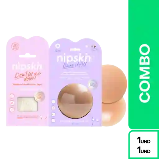 Combo Nipskin Cubre Pezones Cappuccino + Nipskin Cinta Para Ropa