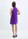 Vestido Charlot Morado Talla XL Mujer Mango