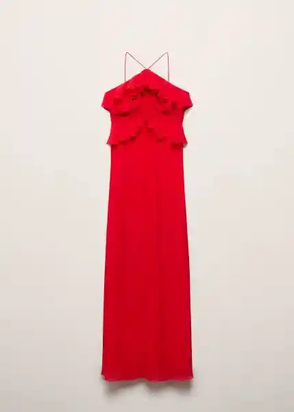 Vestido Turin Rojo Talla S Mujer Mango