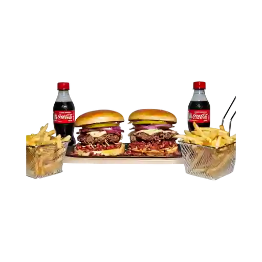 Mega combo - 2 hamburguesas costillas bb