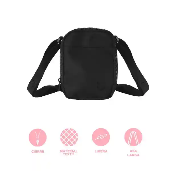Bolso Crossbody Negro Serie Miniso