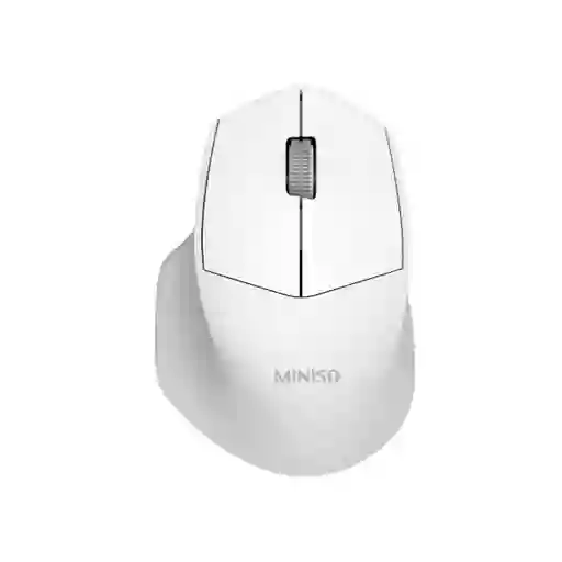 Mouse Inalámbrico Silencioso Ergonómico Blanco E703 Miniso
