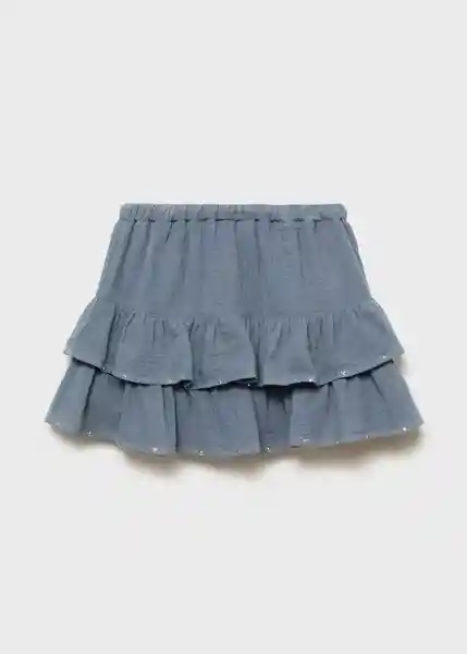 Falda Grace Azul Talla 10 Niña Mango