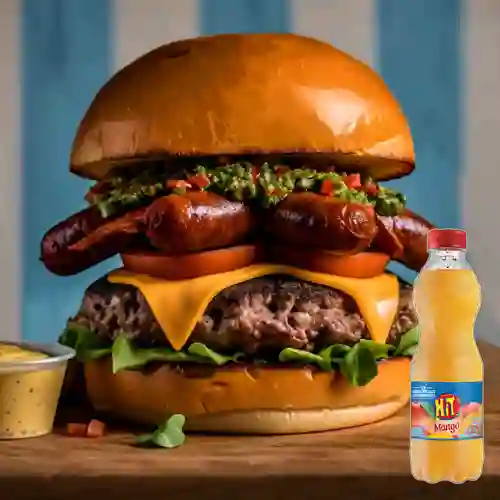 Cmb burger argentina+jugo hit mango500ml
