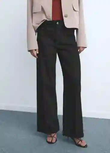Jean Jessie Tejano Negro Talla 36 Mujer Mango