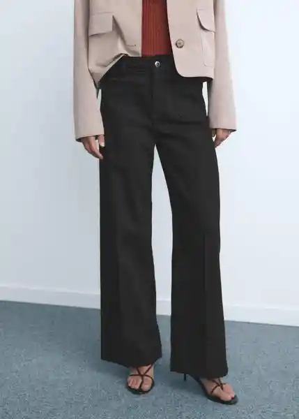 Jean Jessie Tejano Negro Talla 36 Mujer Mango