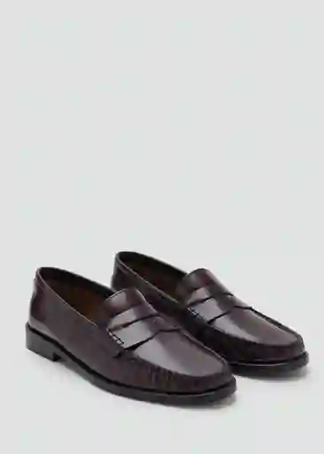 Zapatos Luisa Burdeos Talla 38 Mujer Mango
